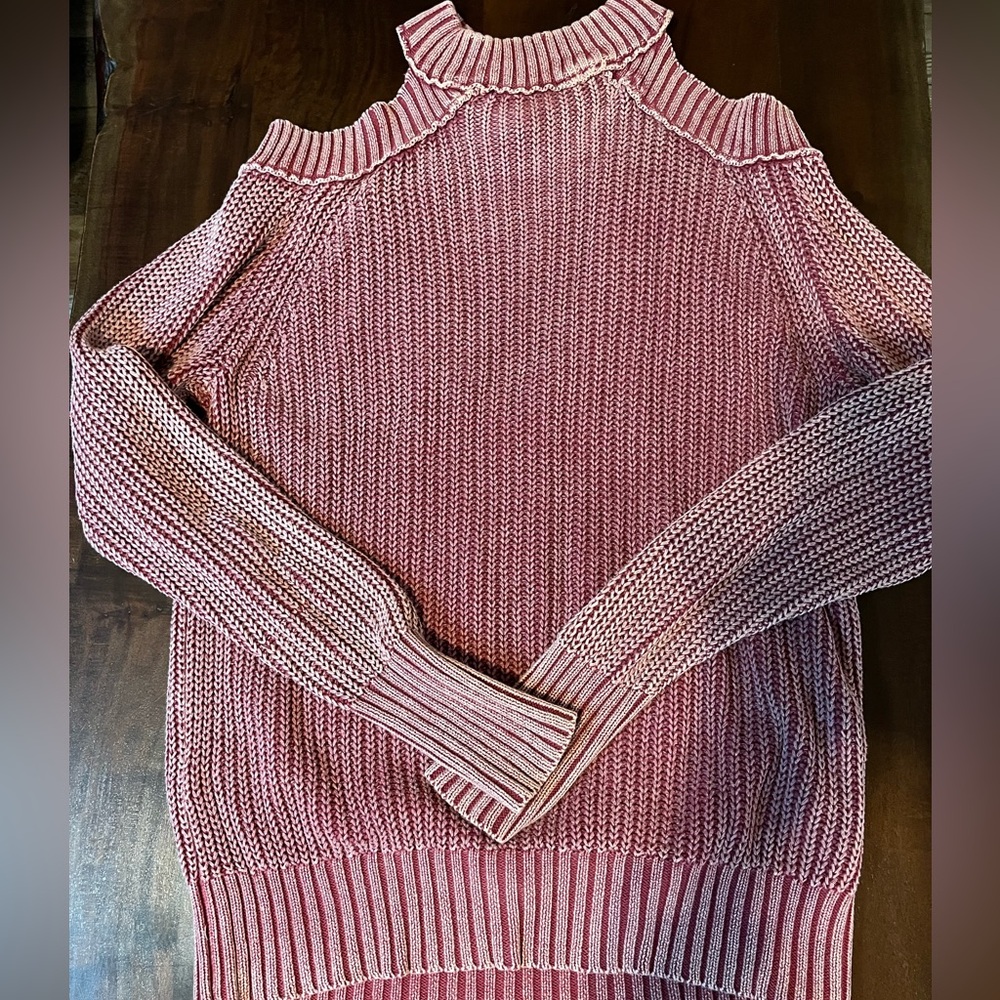 Free People Off-the-Shoulder Sweater in Pink